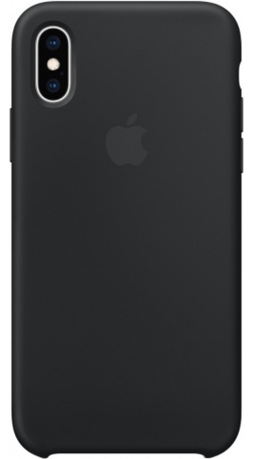Чехол Silicone Case для iPhone Xs Max черный в Тюмени